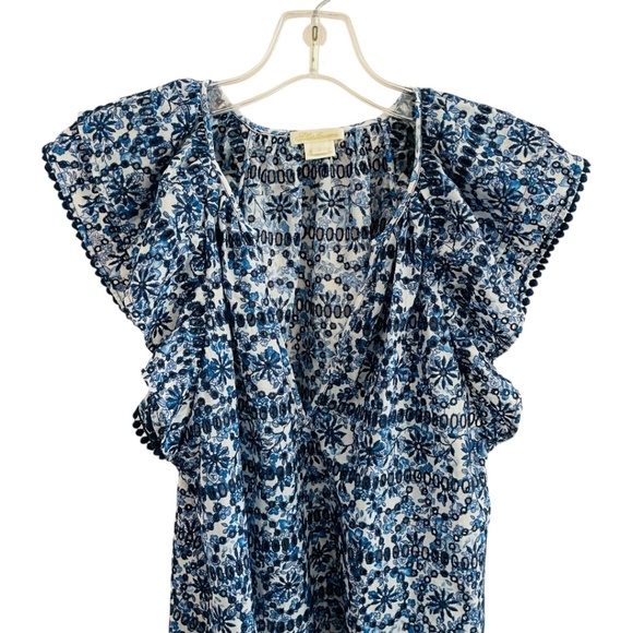 Shoshanna Eyelet Top Size Small Blue - Picture 2 of 3